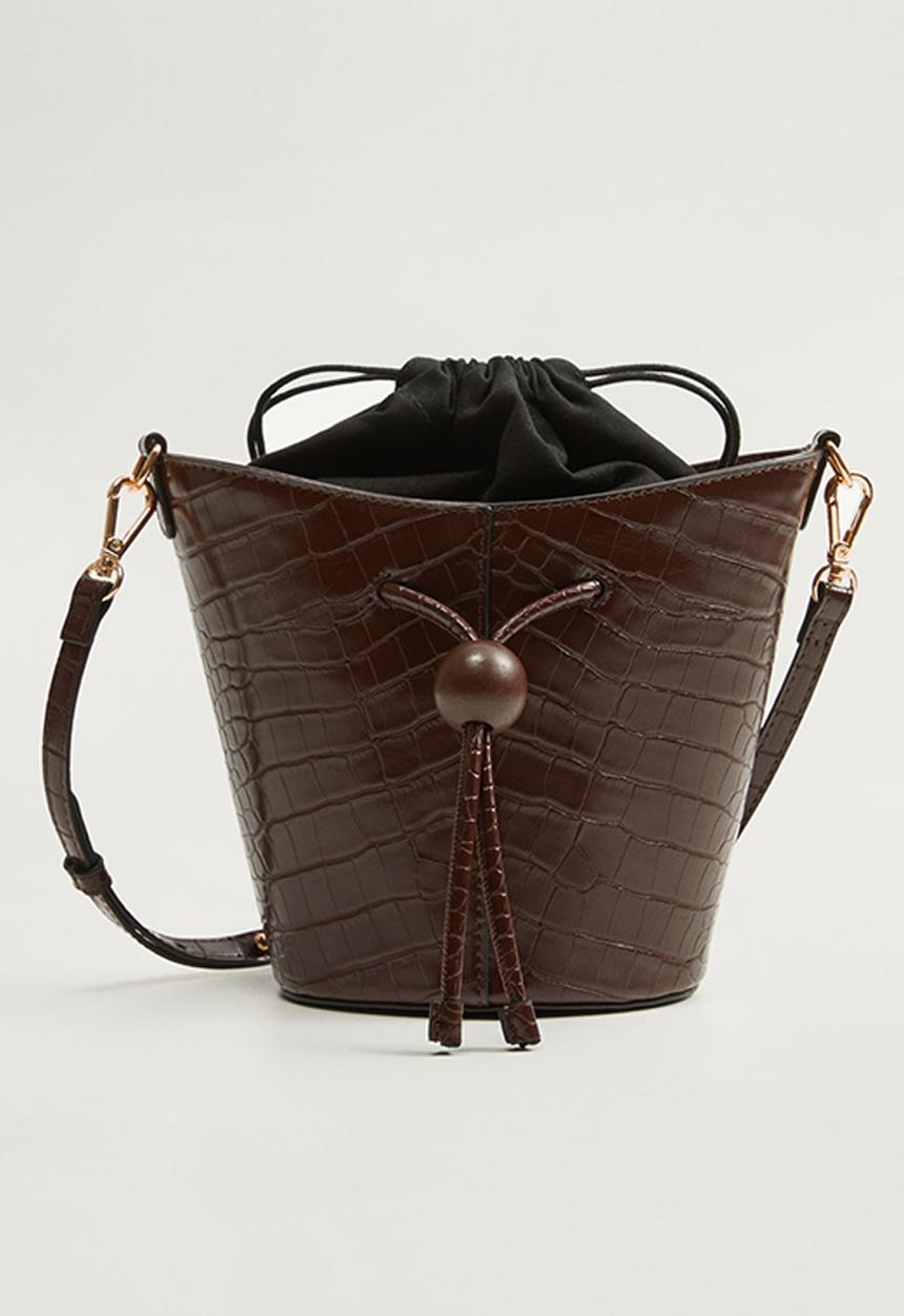 MANGO - Noosa bag - dark brown