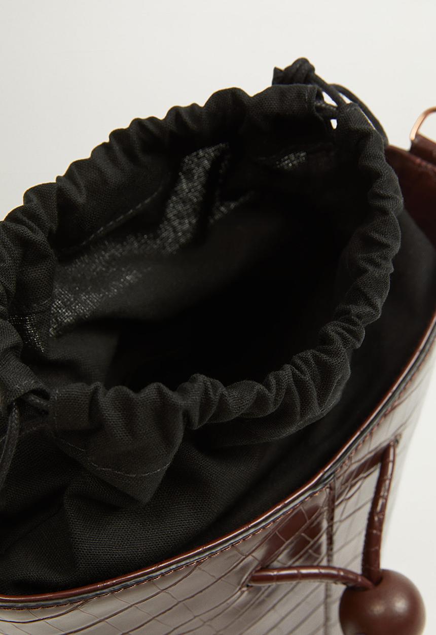 MANGO - Noosa bag - dark brown