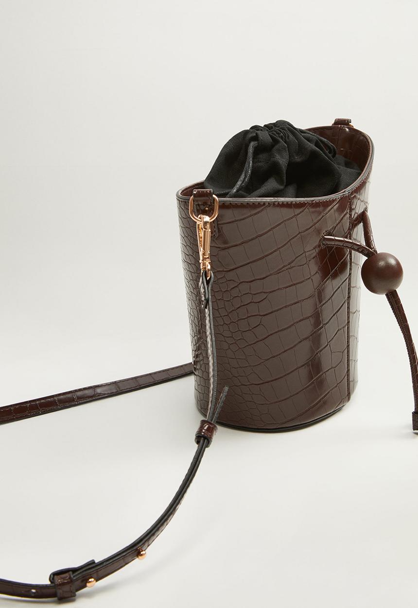 MANGO - Noosa bag - dark brown