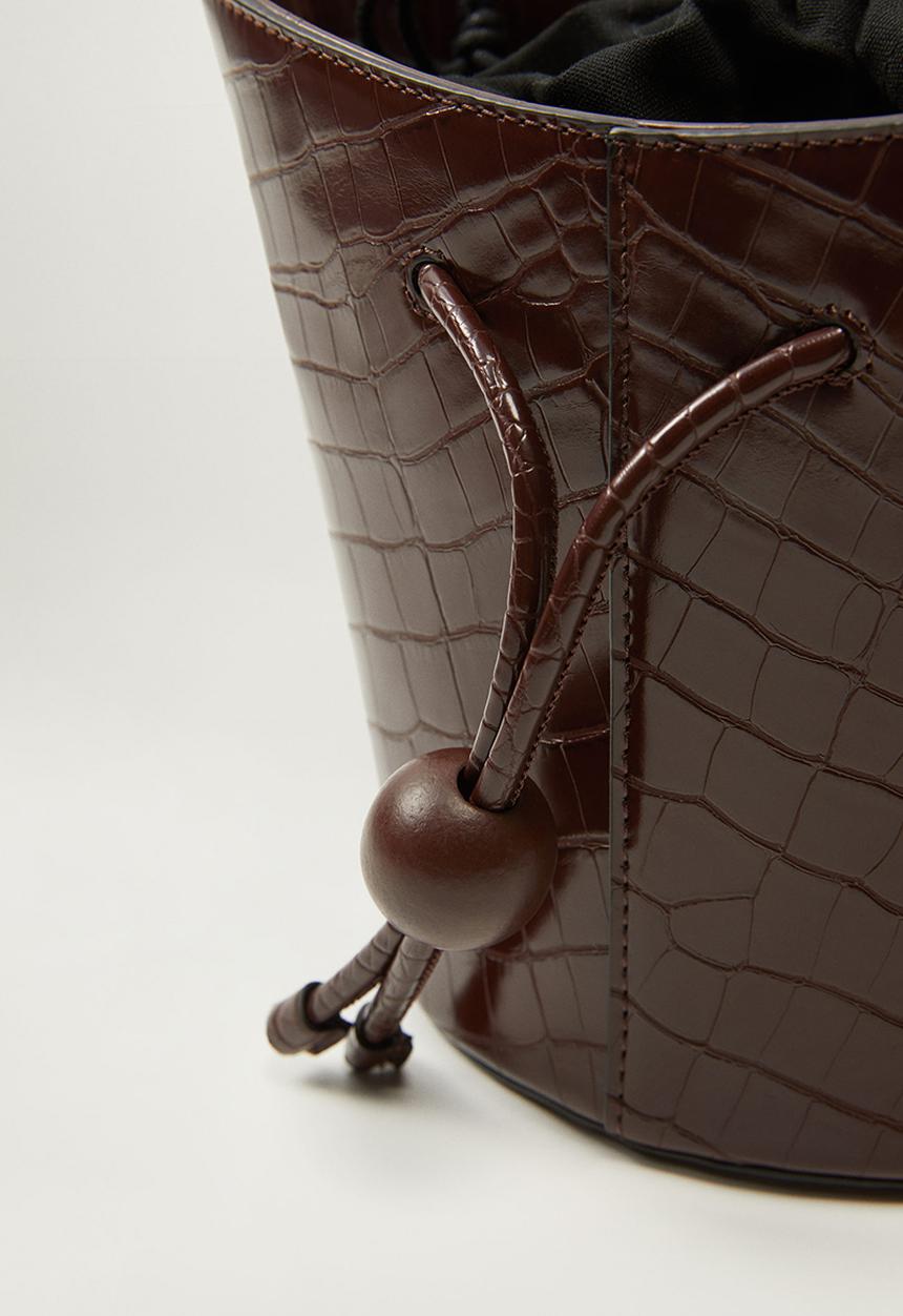 MANGO - Noosa bag - dark brown