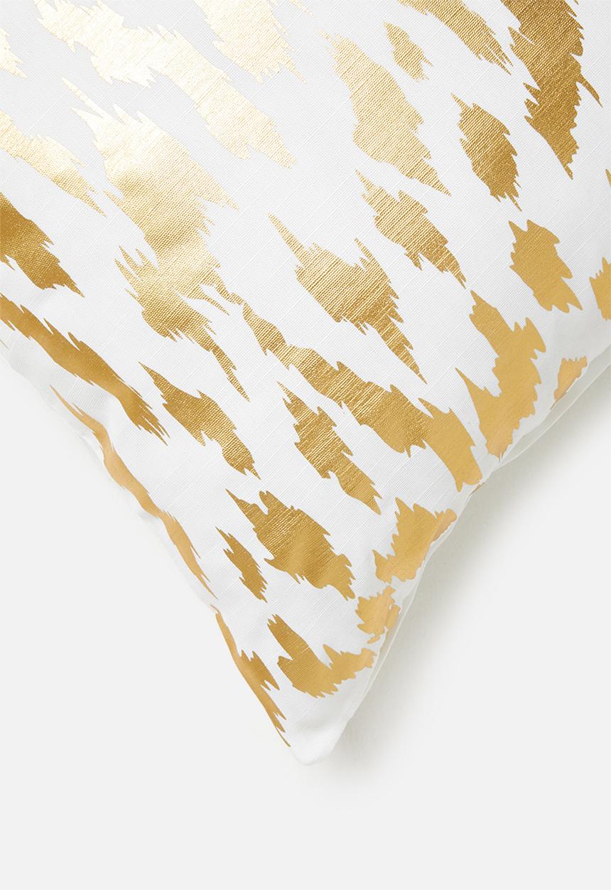Sixth Floor - Fierce cushion cover - metallic gold