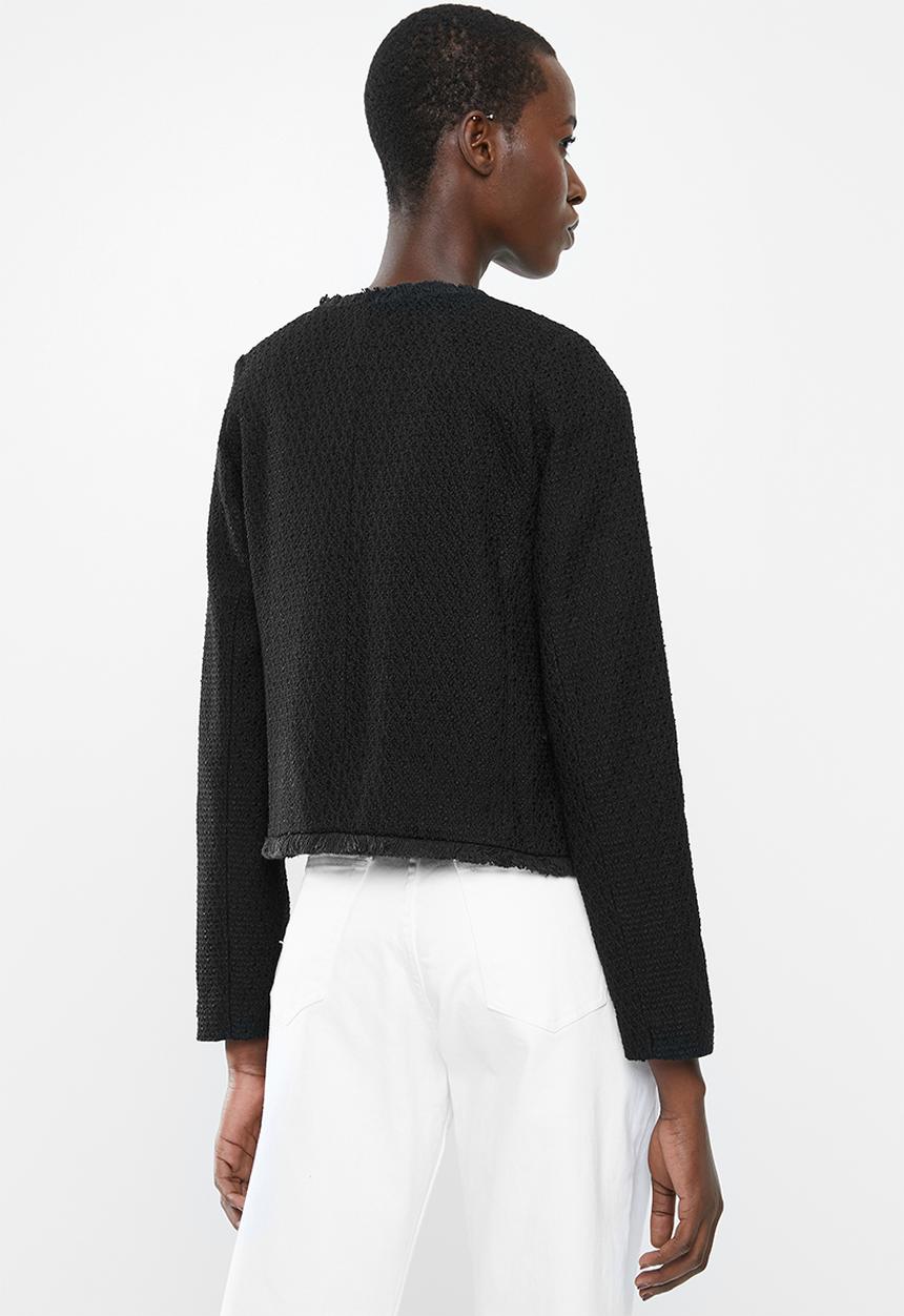 MANGO - Short length blazer - black