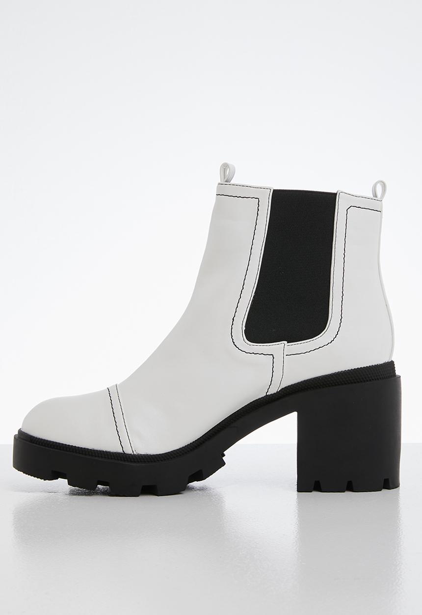 Public Desire - Campbell ankle boot - white