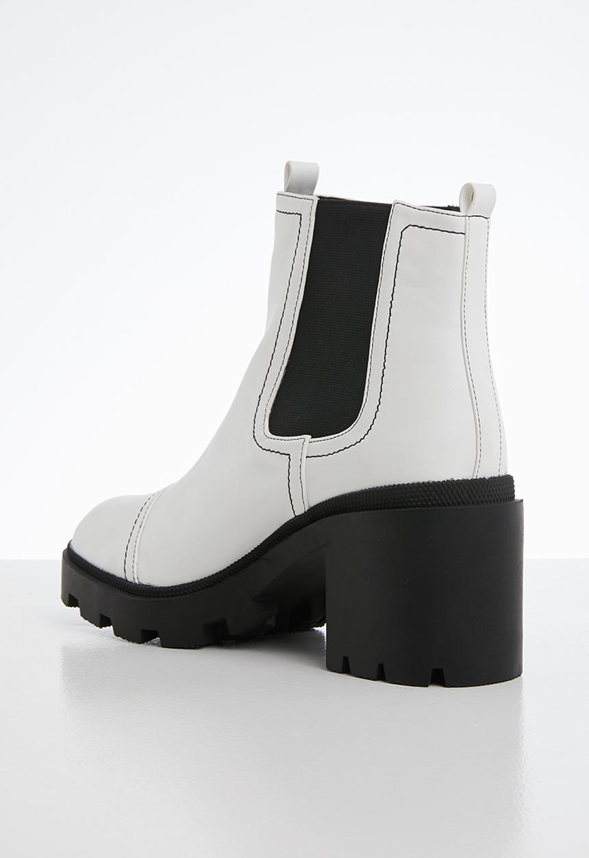 Public Desire - Campbell ankle boot - white