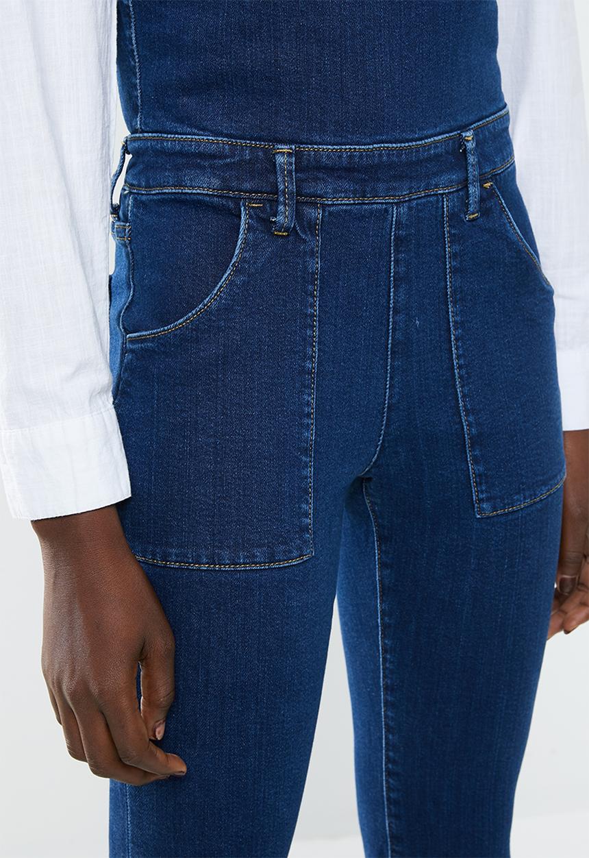 MANGO - Boho dungaree - blue