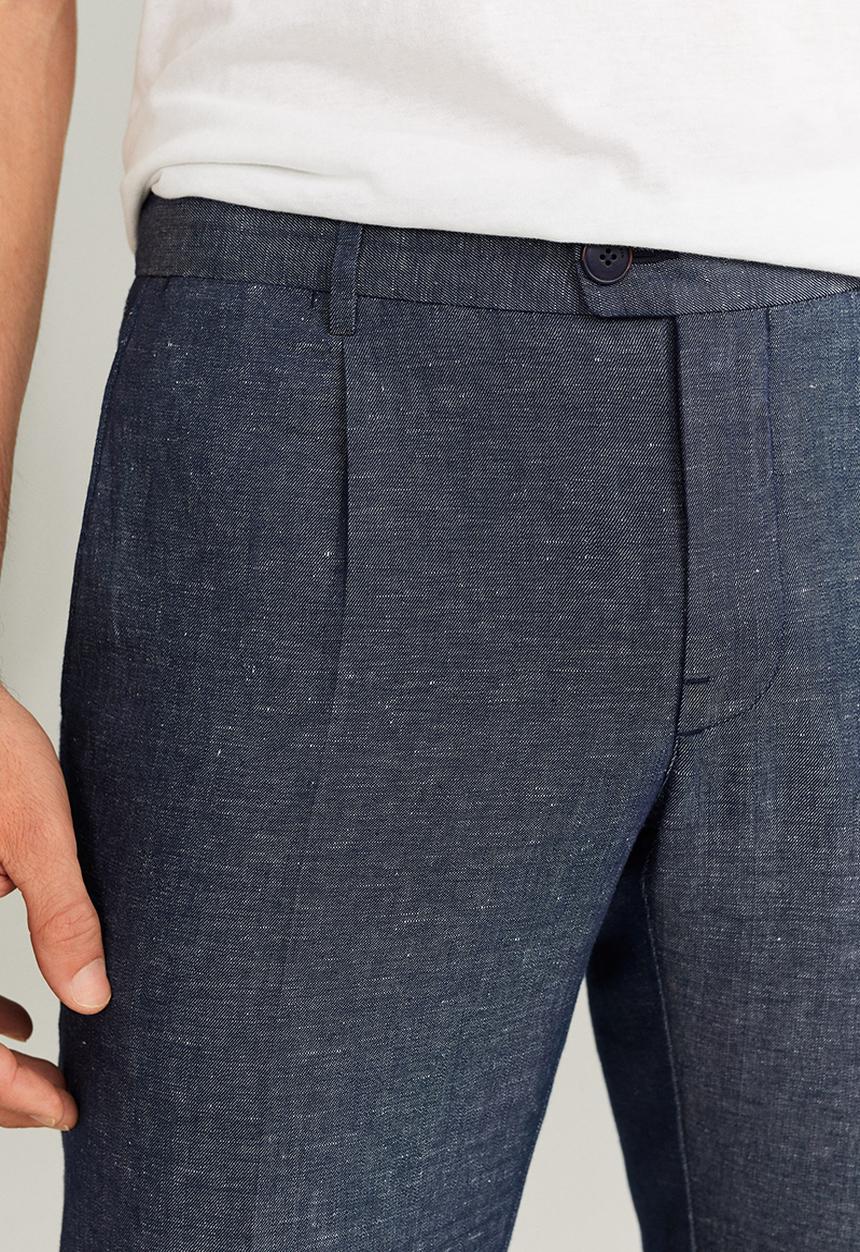 MANGO - Sinatra pants - navy 