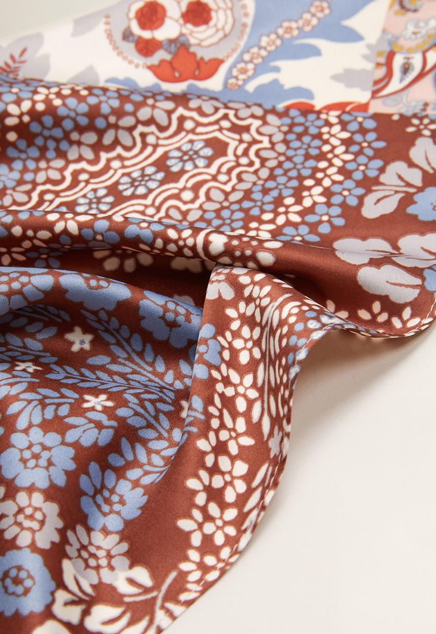 MANGO - Bohemian neck scarf - multi