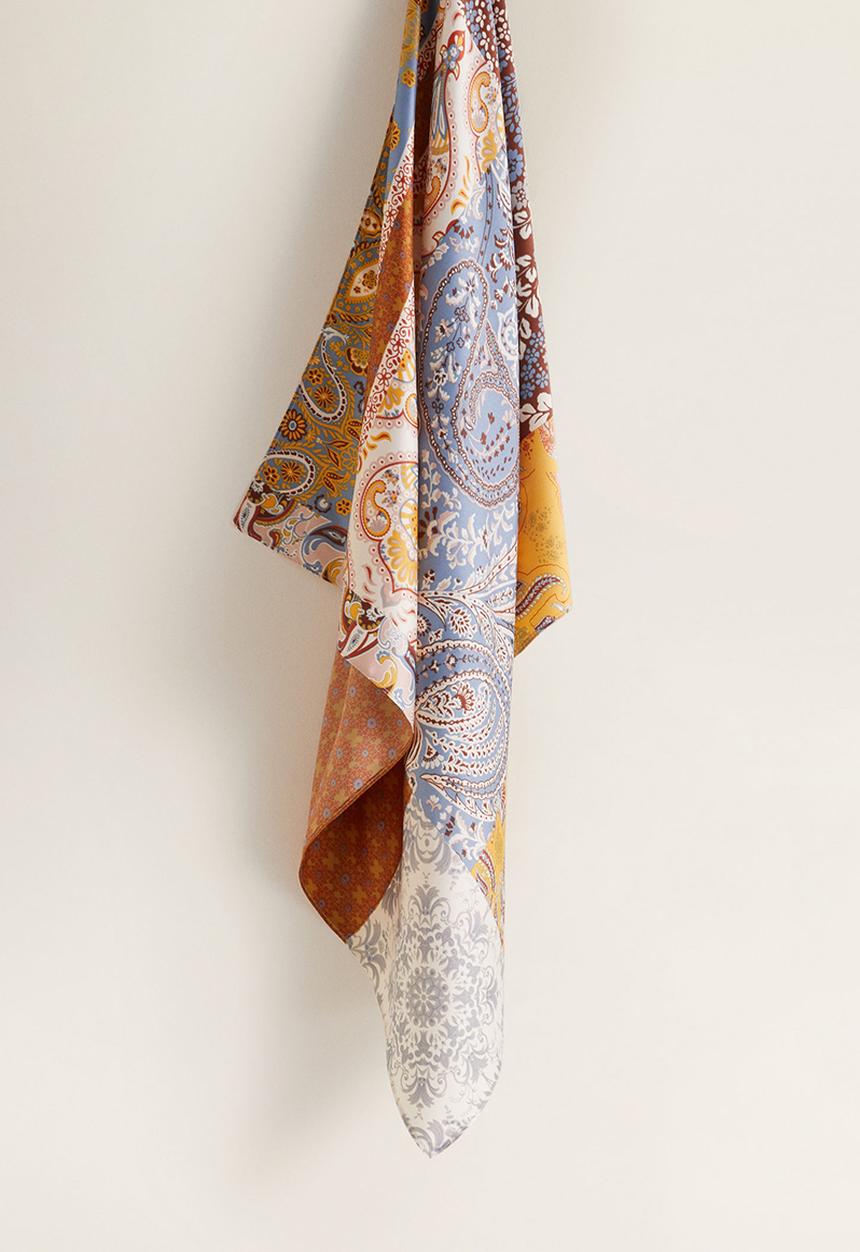 MANGO - Bohemian neck scarf - multi