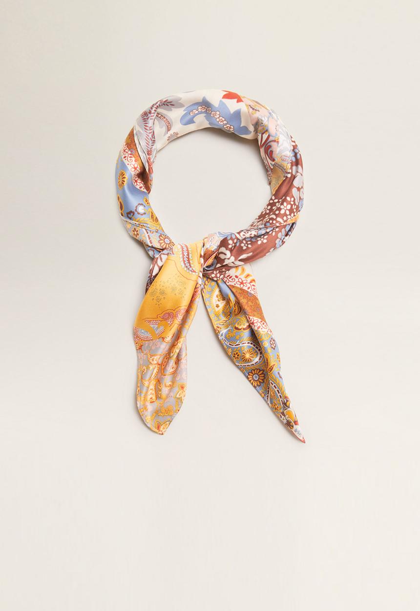 MANGO - Bohemian neck scarf - multi
