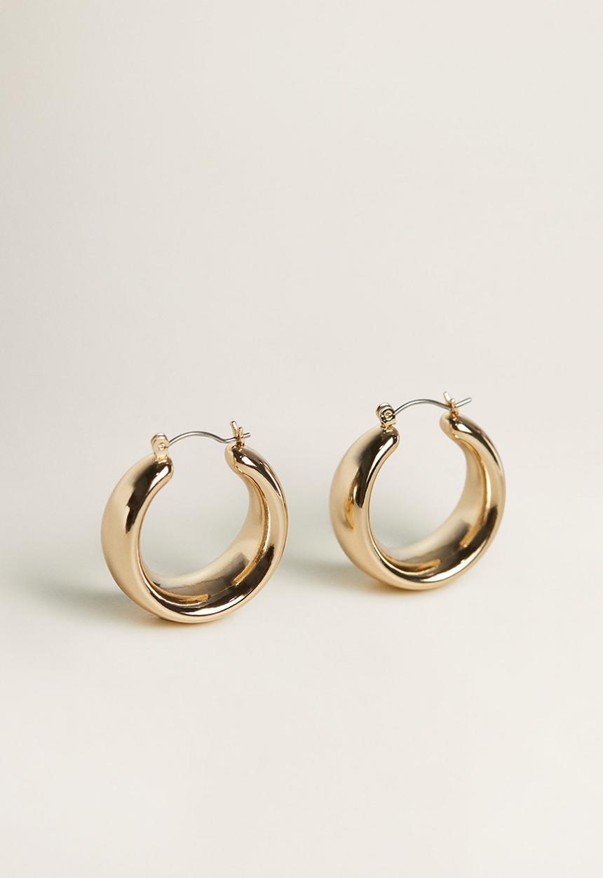 MANGO - Aro earrings - gold