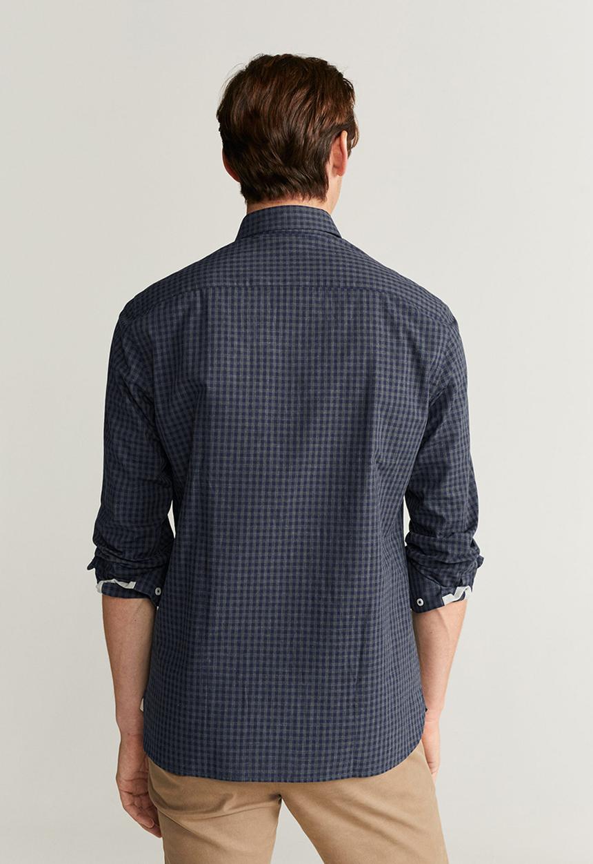 MANGO - Vichy shirts - navy 