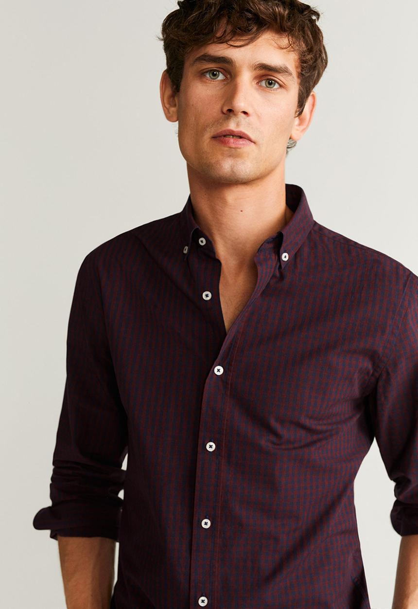 MANGO - Vichy shirts - red