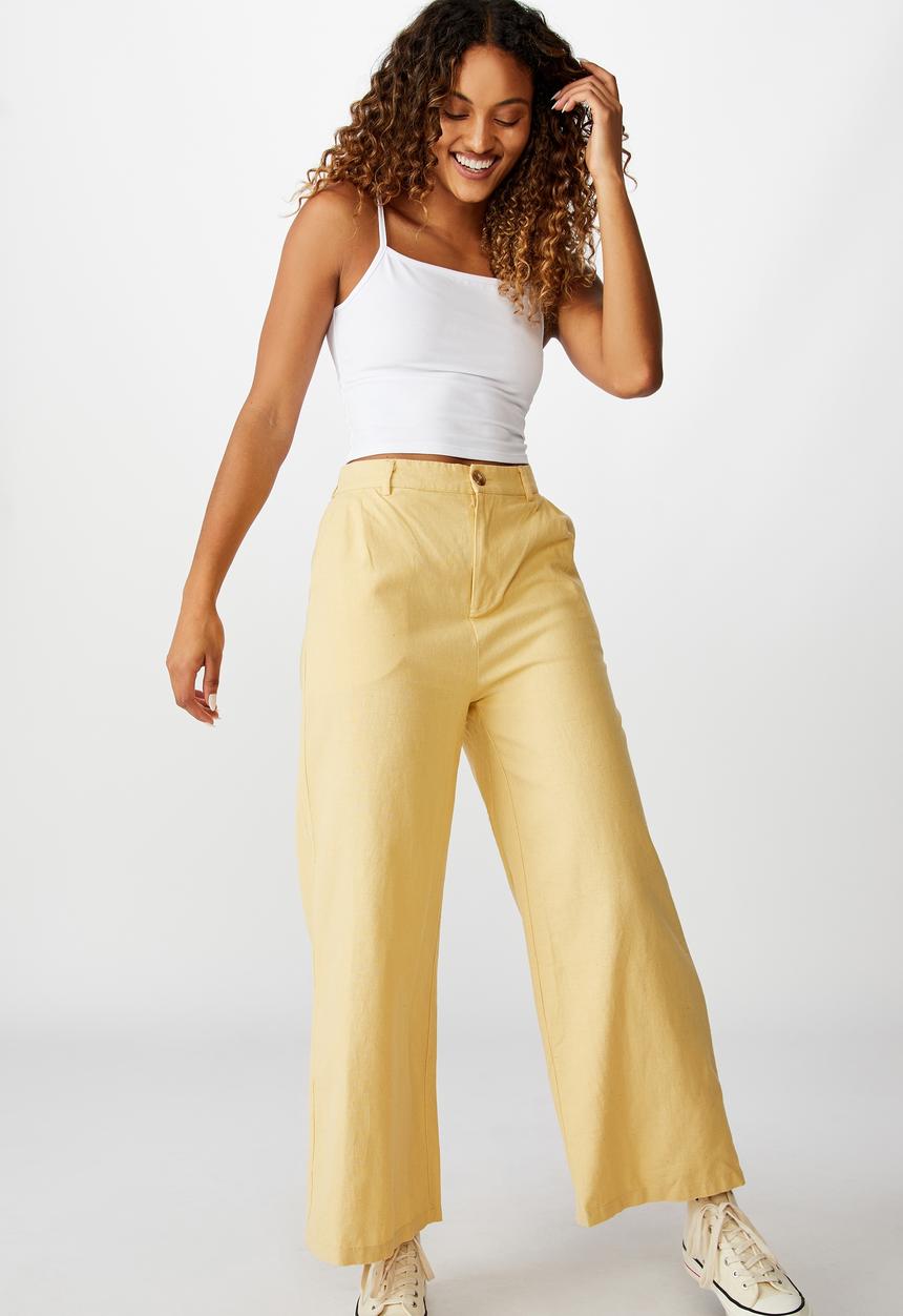 Cotton On - Naomi wide leg - yellow