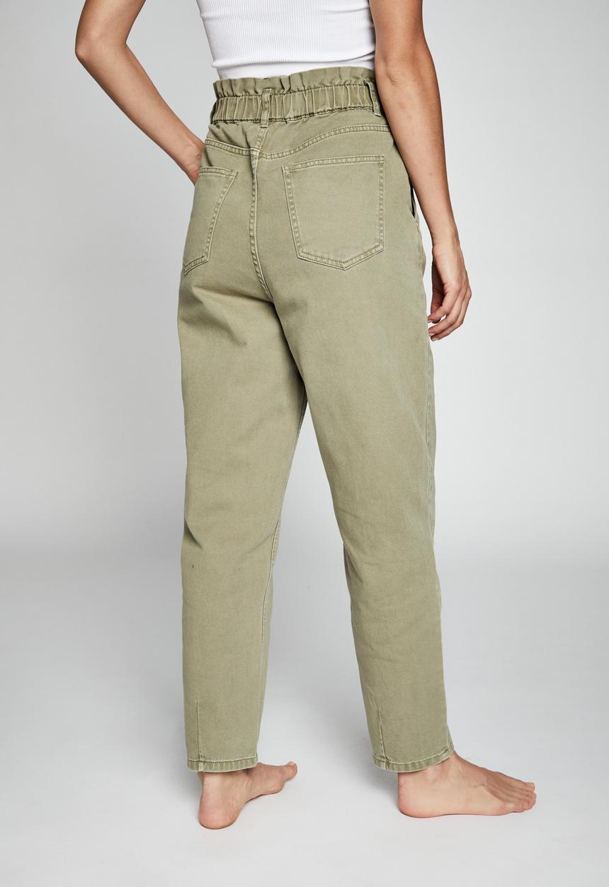 Cotton On - Paperbag jeans - tea