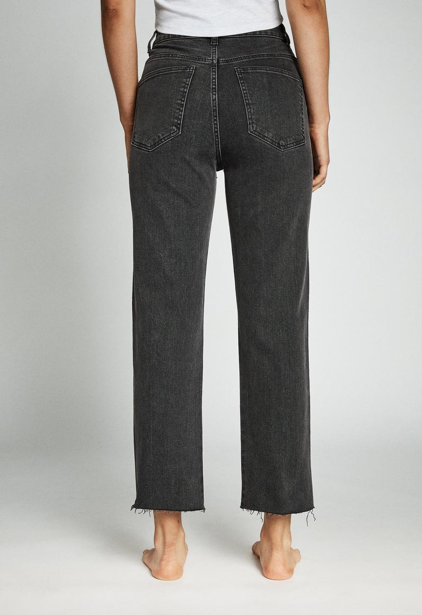 Cotton On - Straight stretch jean - stonewash black
