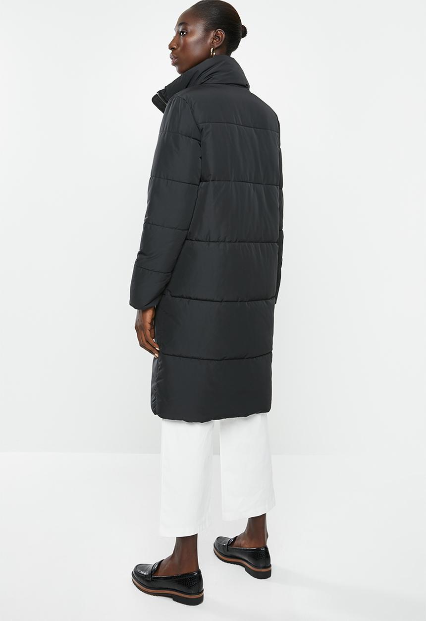 Jacqueline de Yong - Erica x-long padded jacket - black