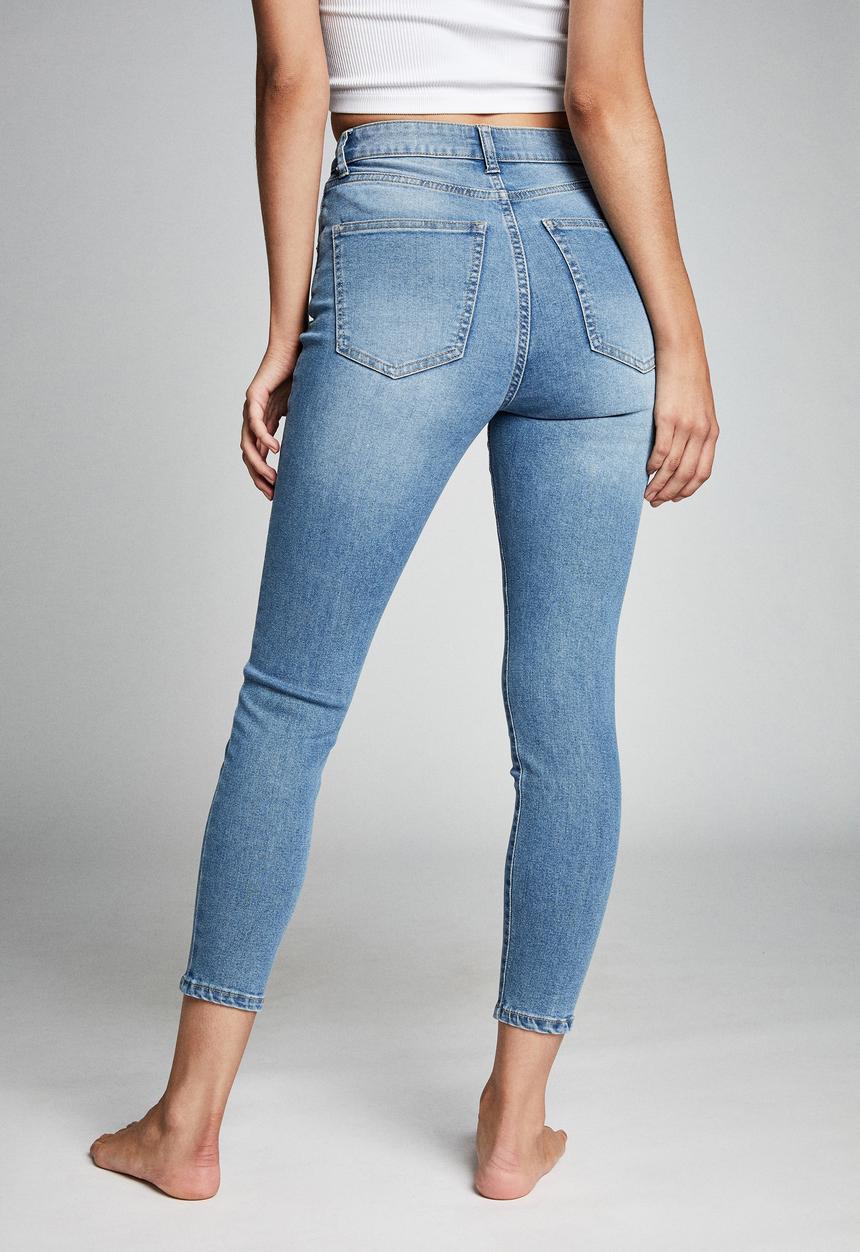 Cotton On - High rise cropped skinny jean - venice blue