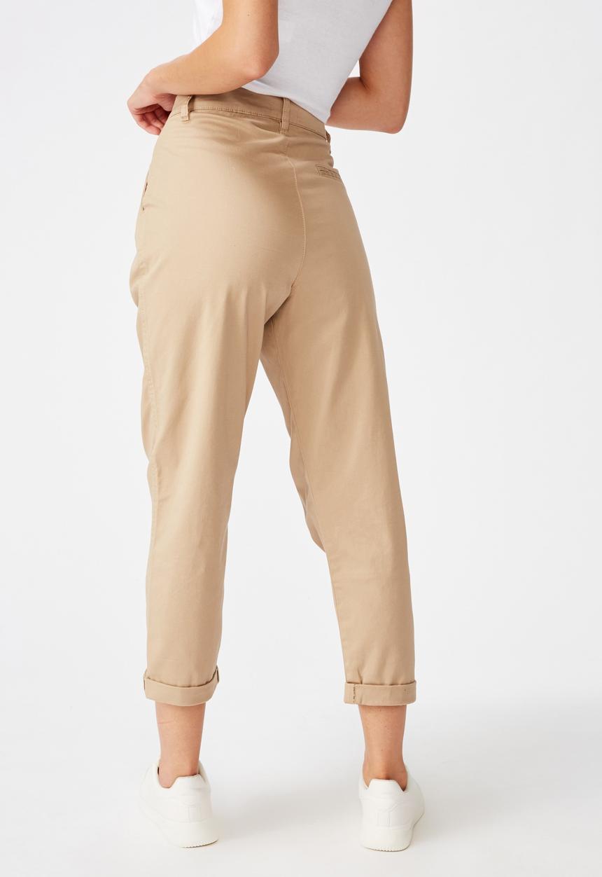 Cotton On - Hunter pleated pant - nomad