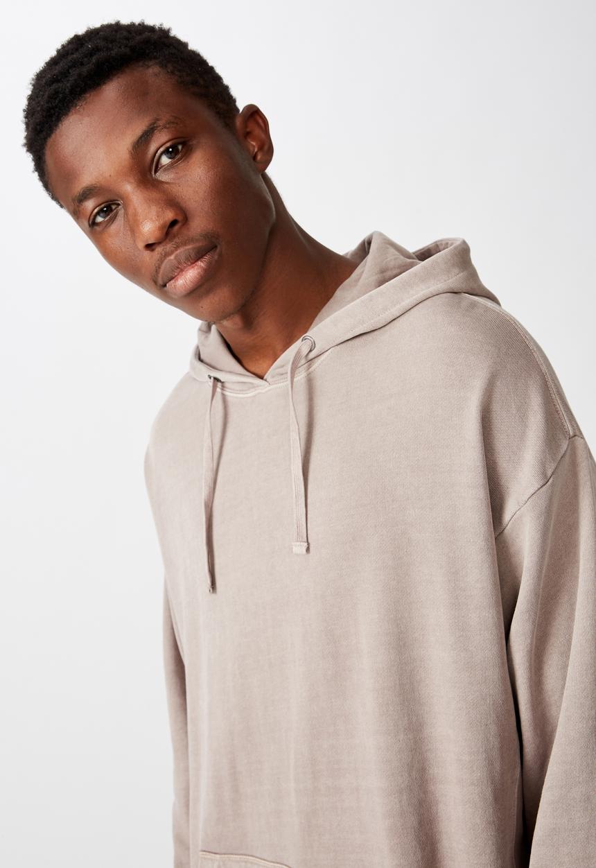 Cotton On - Pigment dyed oversized pullover - musk