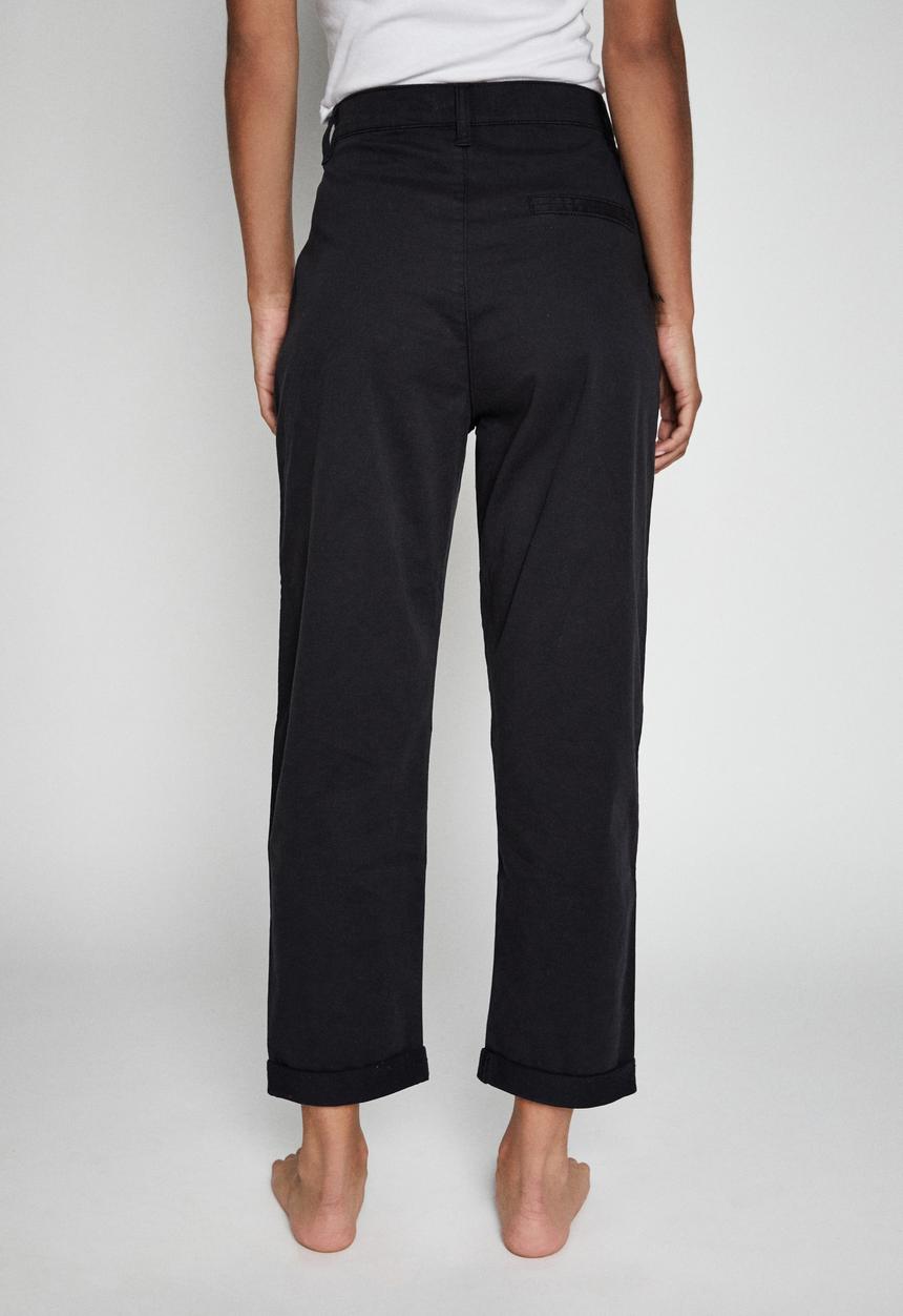 Cotton On - Hunter pleated pant - black