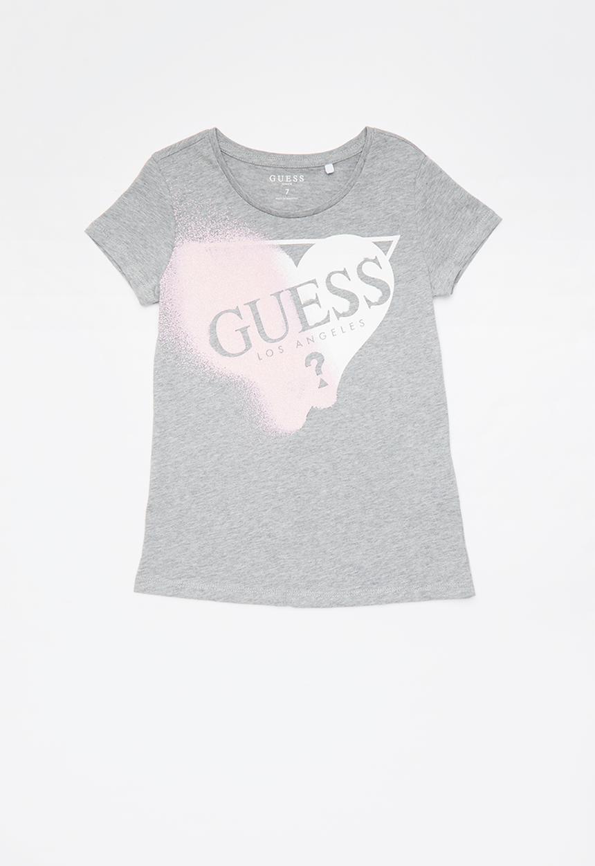 GUESS - Faded heart guess tee - grey