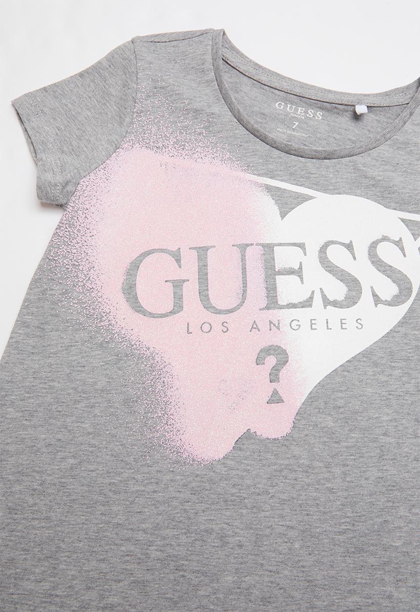 GUESS - Faded heart guess tee - grey