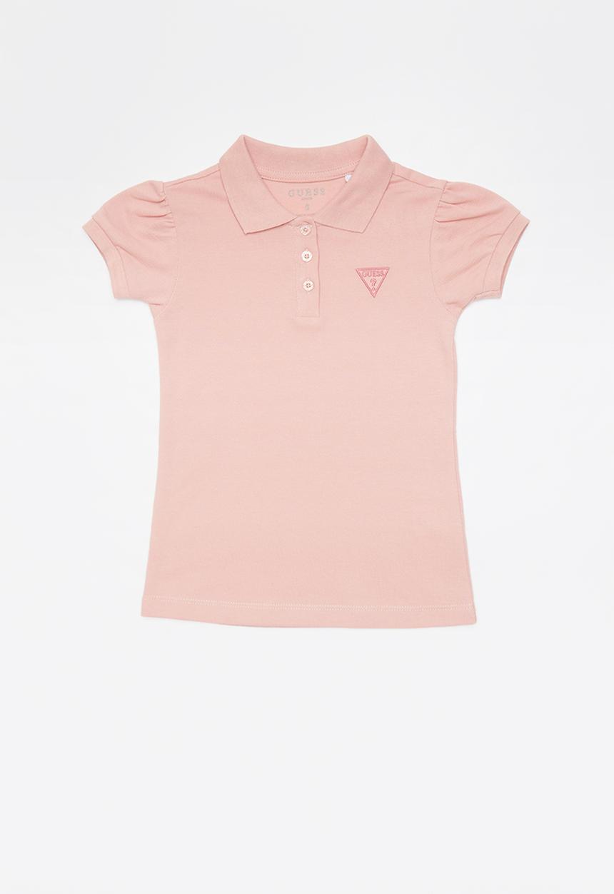 GUESS - Short sleeve classic guess golfer - pink