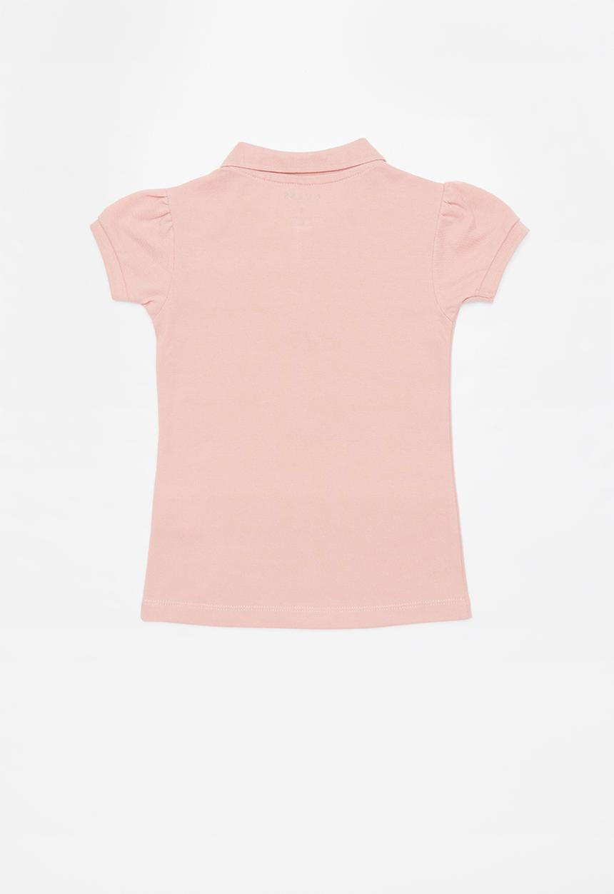 GUESS - Short sleeve classic guess golfer - pink