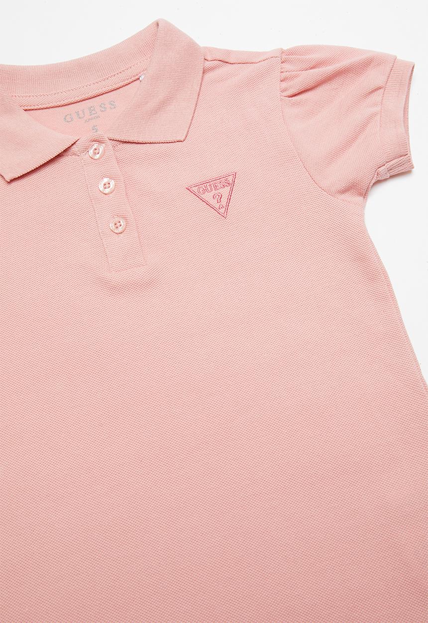 GUESS - Short sleeve classic guess golfer - pink