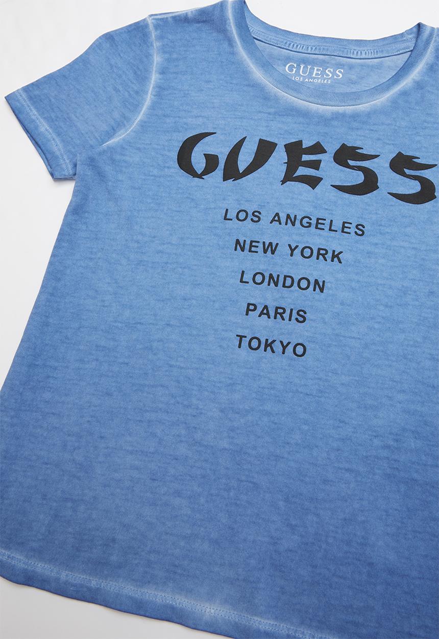 GUESS - Short sleeve gunner Guess tee - blue