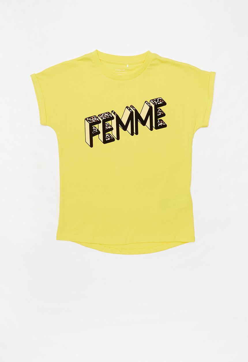Name It - Lenna short sleeve top - yellow