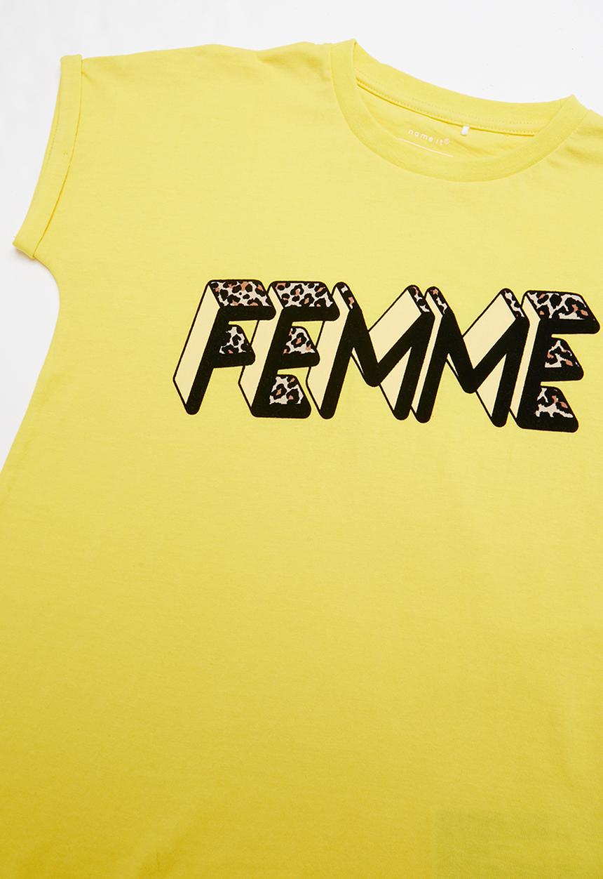 Name It - Lenna short sleeve top - yellow
