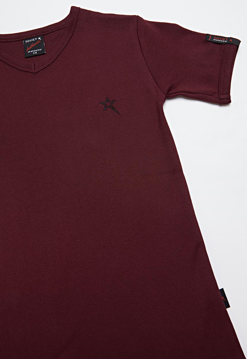 SOVIET - Bolt evo short sleeve muscle tee - burgundy