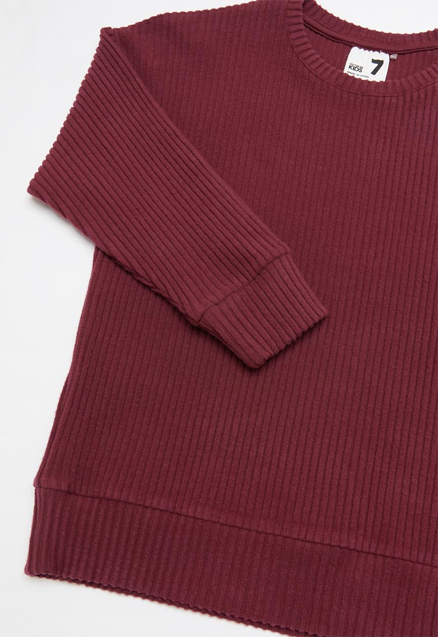 Cotton On - Suki slouch crew - burgundy