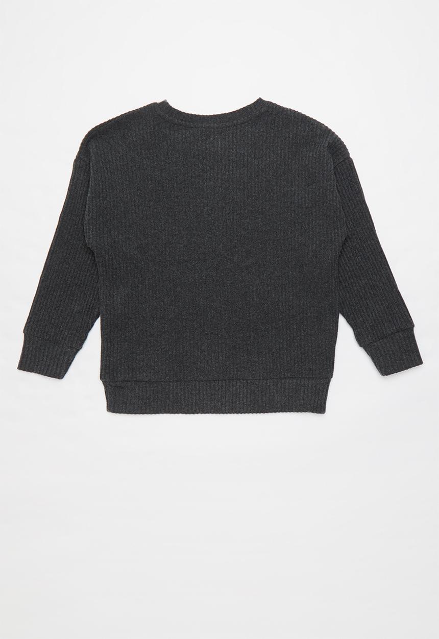 Cotton On - Suki slouch crew - charcoal