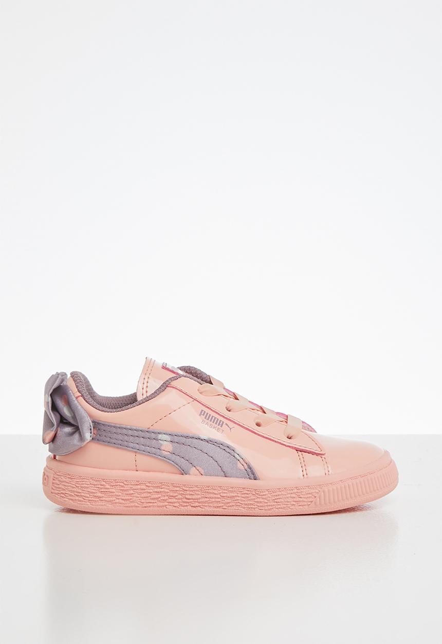 PUMA - Basket bow dots ac infant - peach & purple