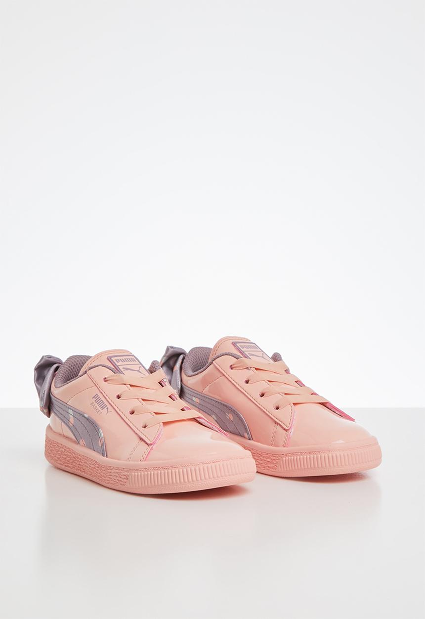PUMA - Basket bow dots ac infant - peach & purple