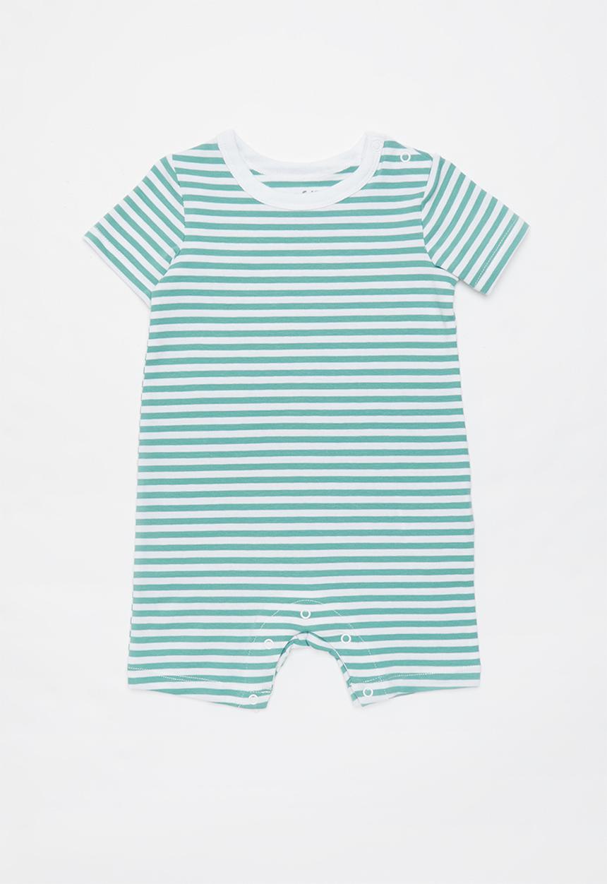 Cotton On - The short sleeve romper - blue & white 