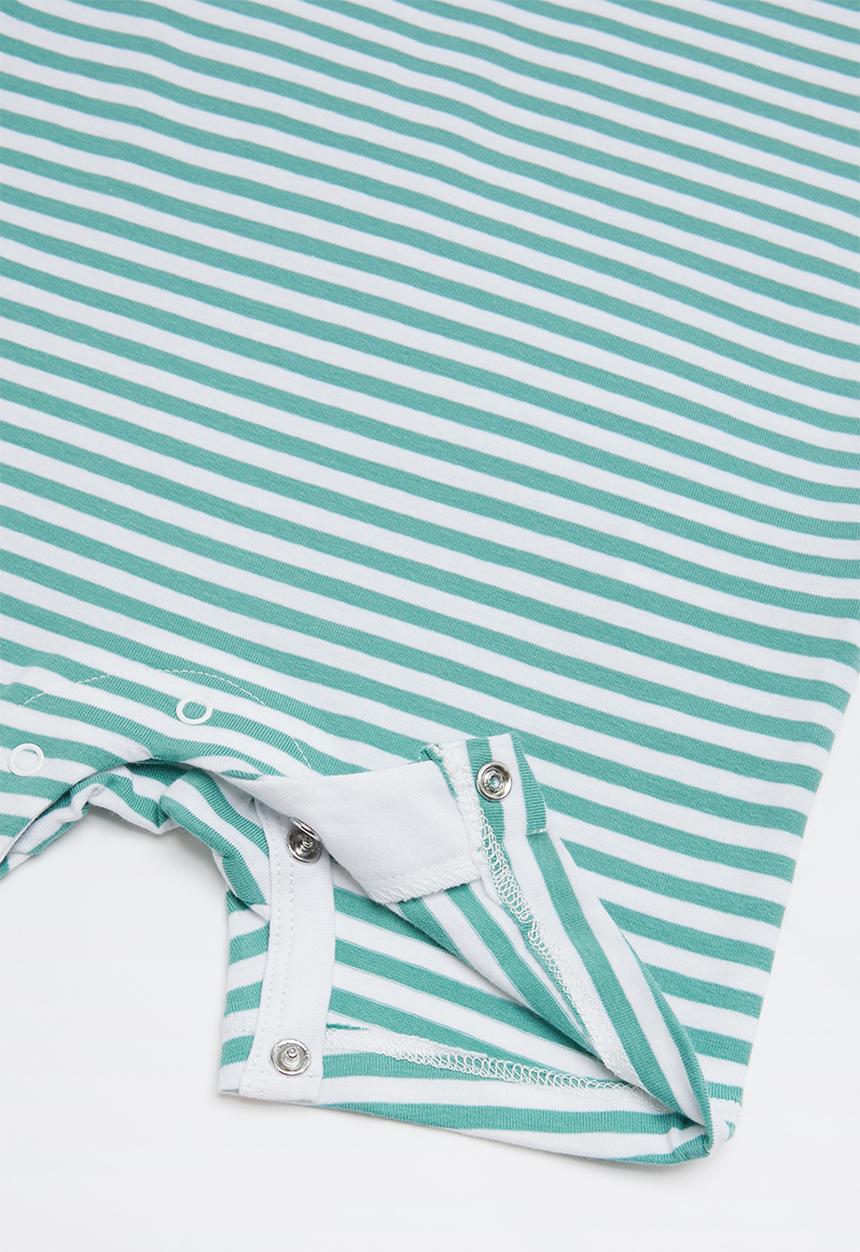 Cotton On - The short sleeve romper - blue & white 