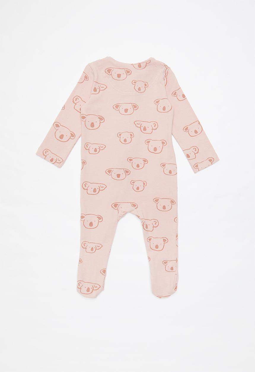 Cotton On - The long sleeve zip romper - pink 