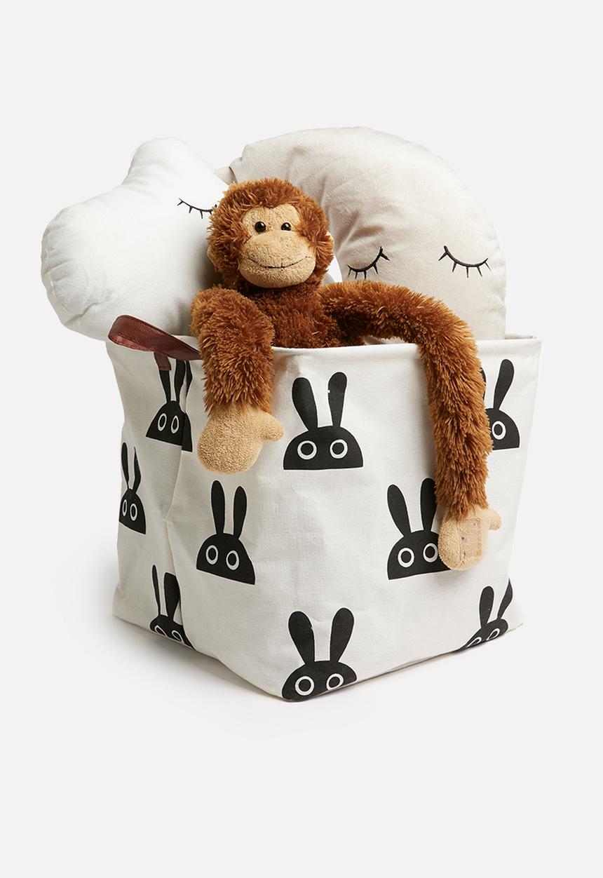 Sixth Floor - Bunny storage box - black & white