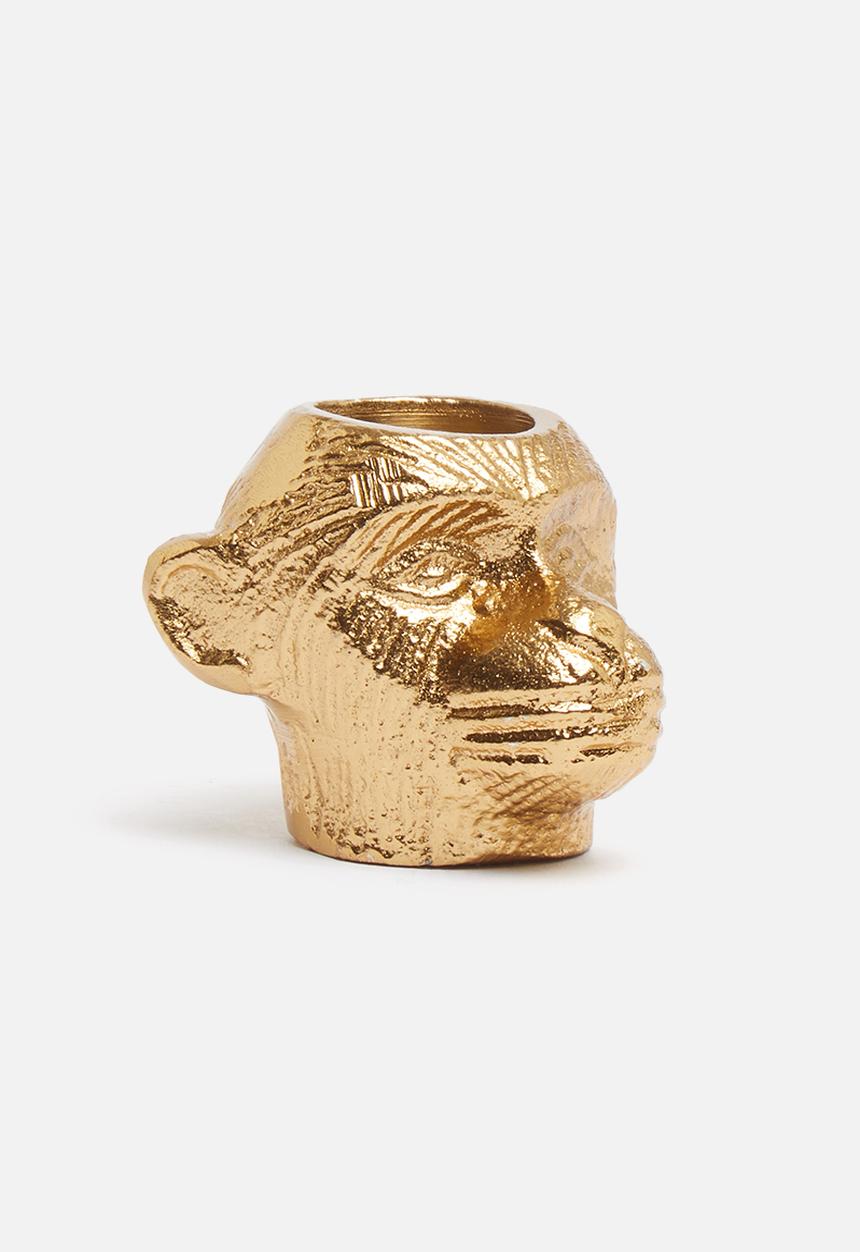 H&S - Animal dinner candle holder - monkey