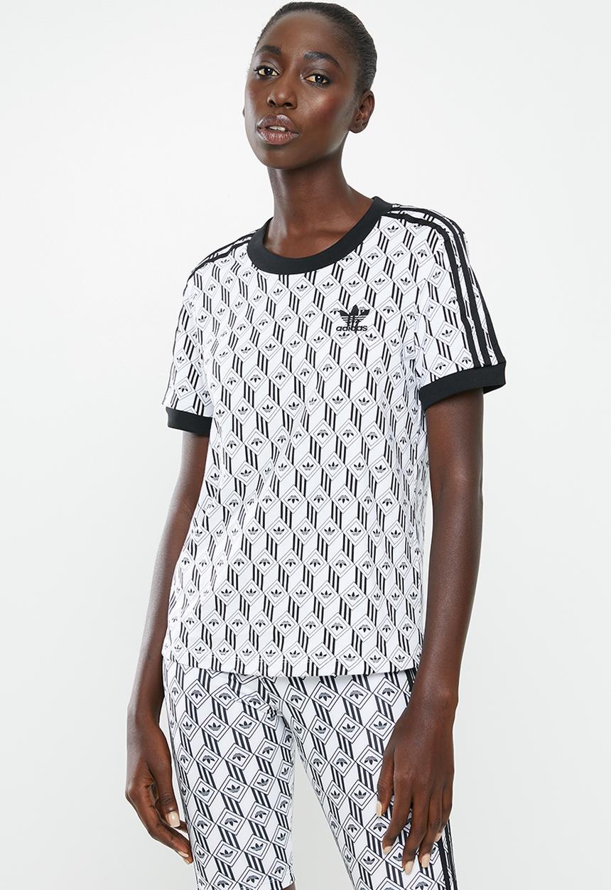 adidas Originals - Graphics 3 stripes tee - black & white