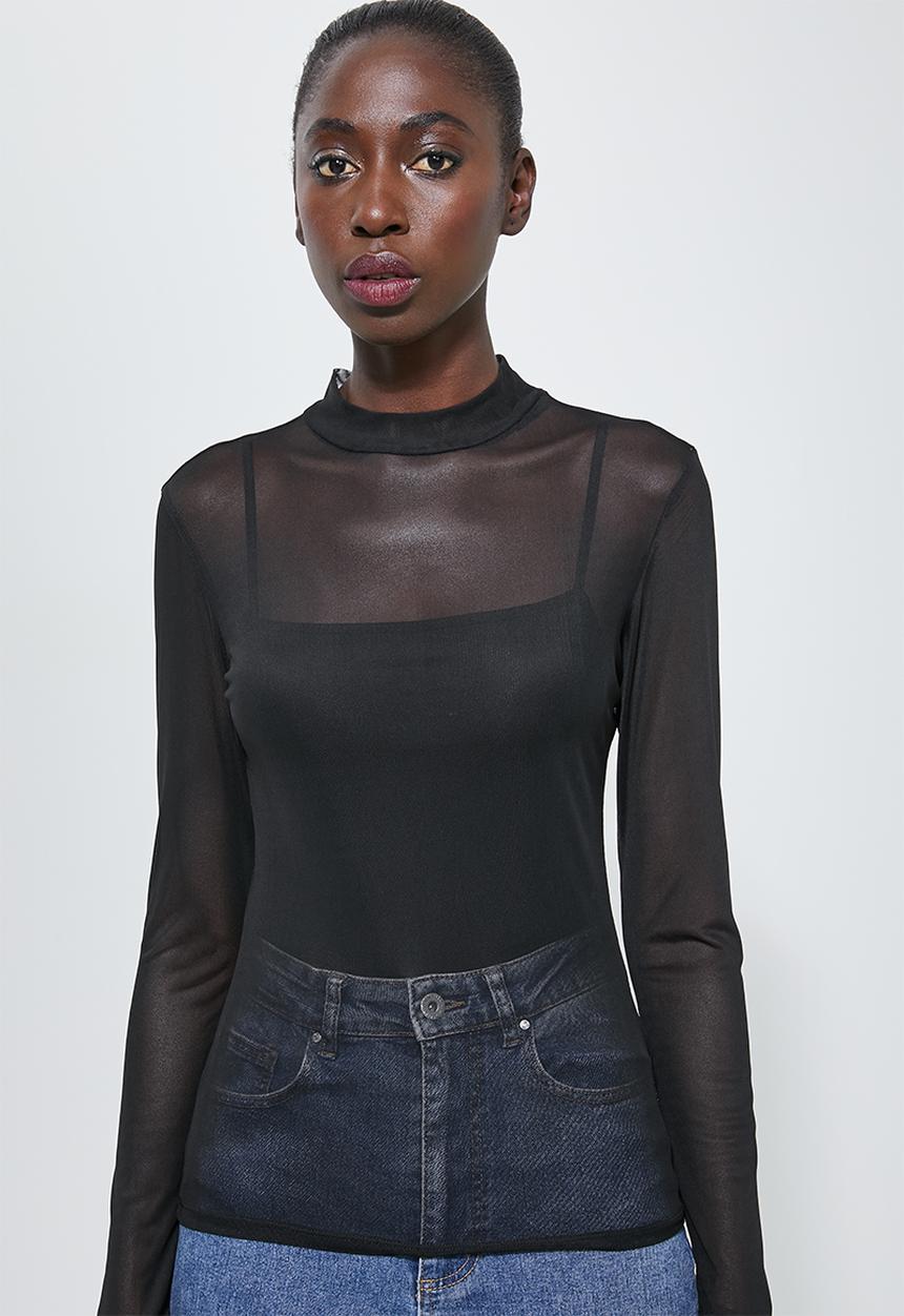 Superbalist - 2 pack mesh tee - black & grey 