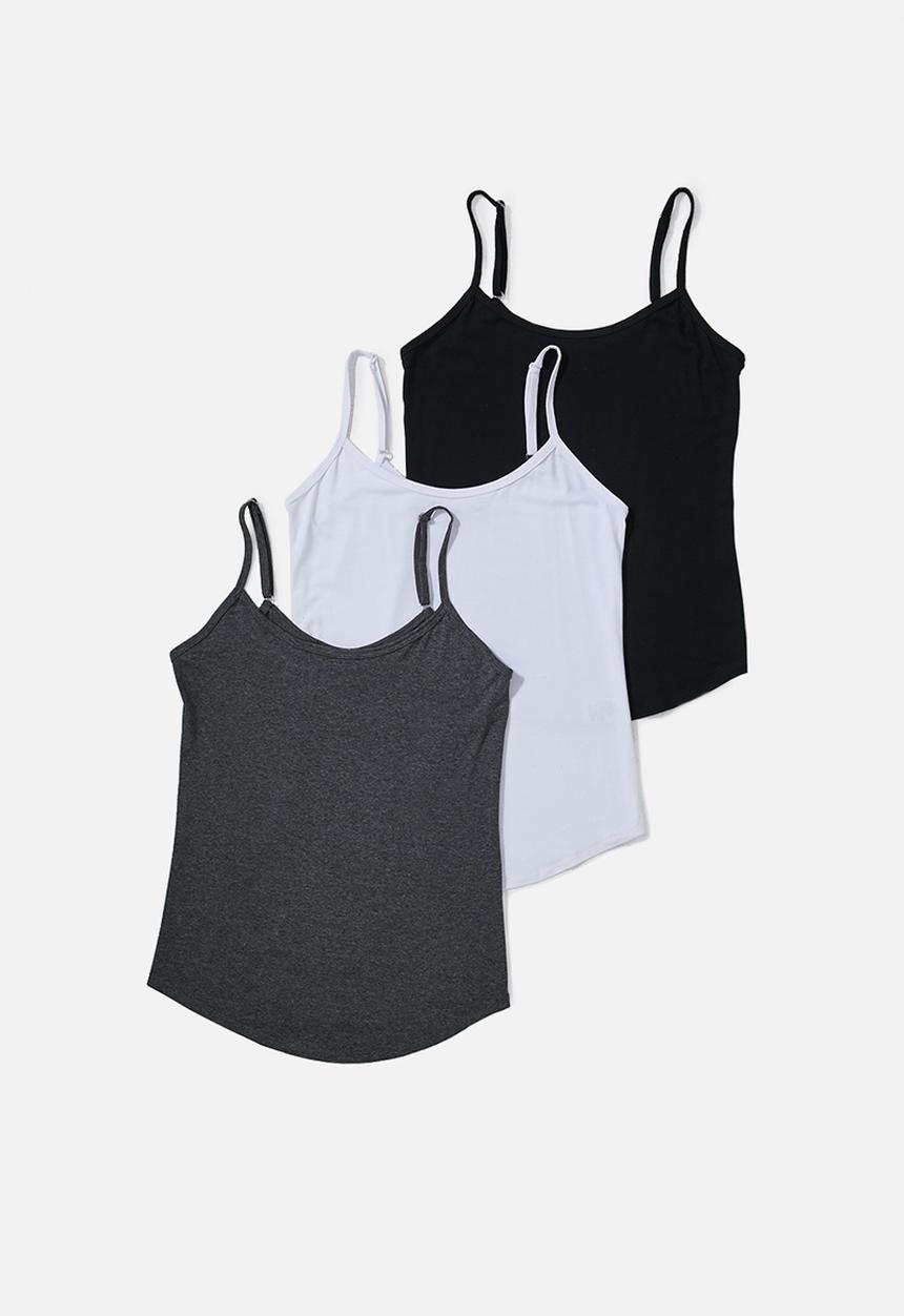 Superbalist - 3 pack cami tops - multi 