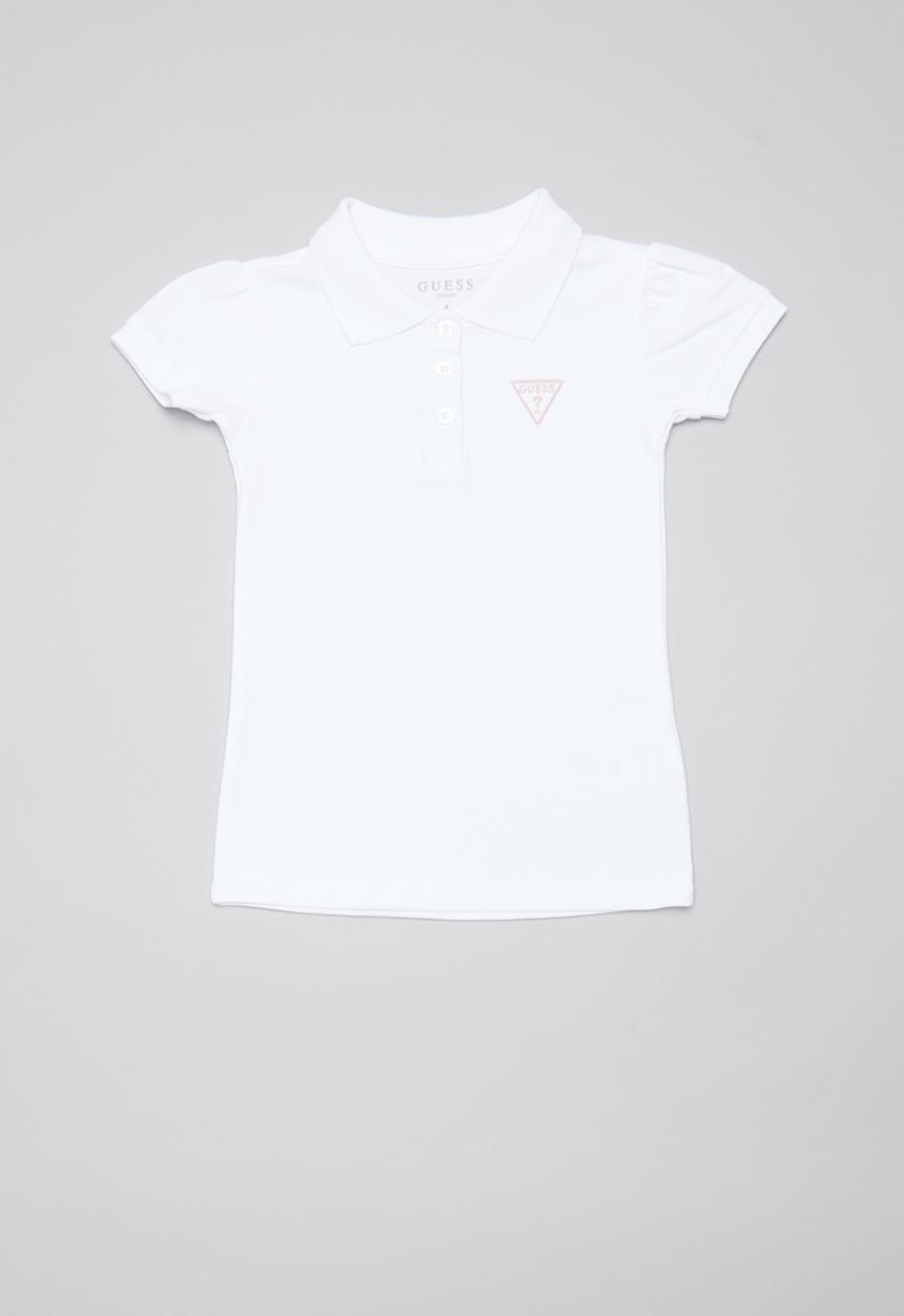 GUESS - Short sleeve classic Guess golfer - white