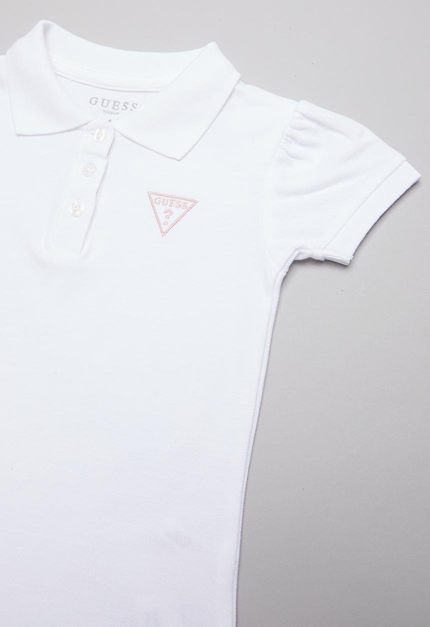 GUESS - Short sleeve classic Guess golfer - white