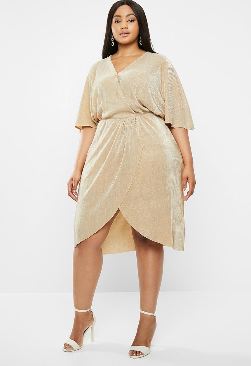 Vero Moda - Plus dagny 2/4 dress - beige 