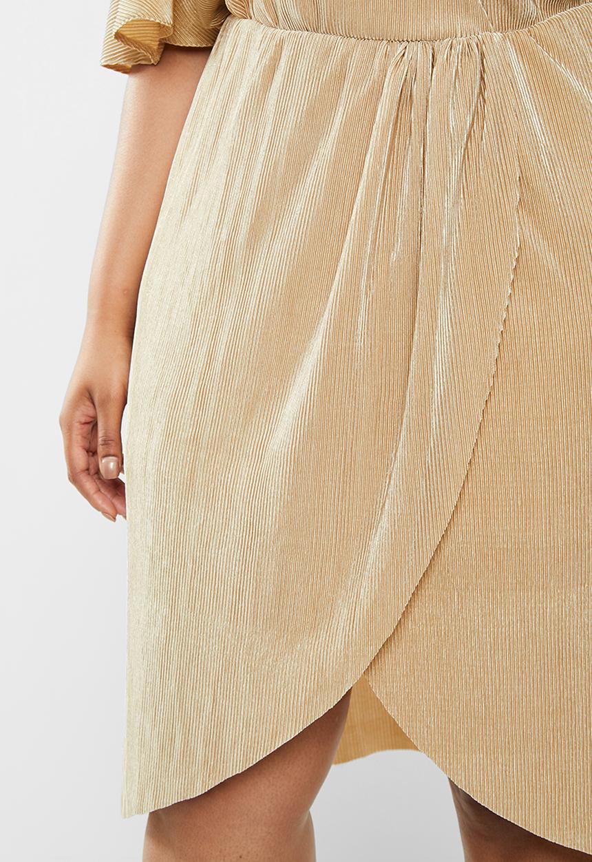 Vero Moda - Plus dagny 2/4 dress - beige 