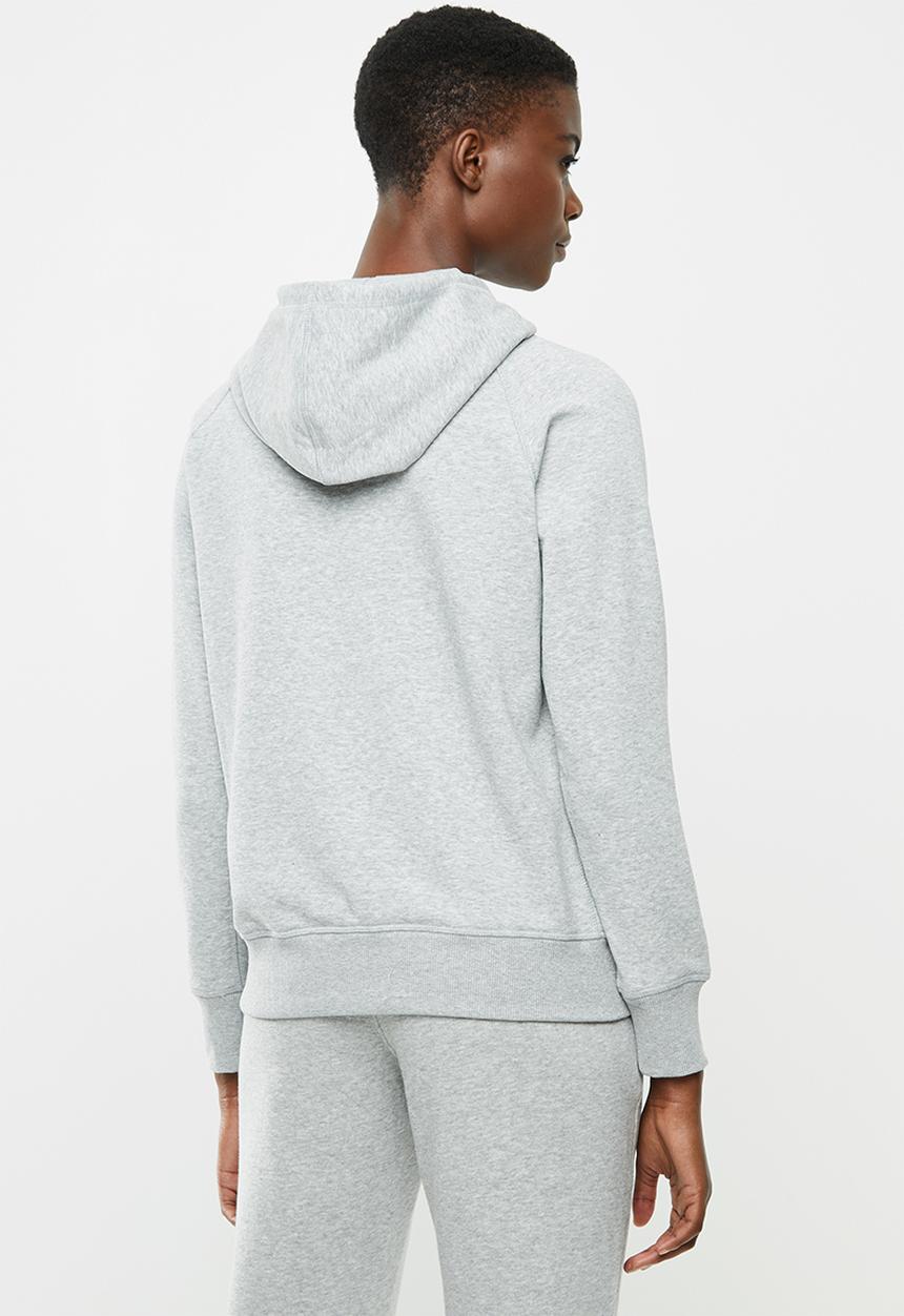 New Balance  - Essential stacked logo hoodie - grey
